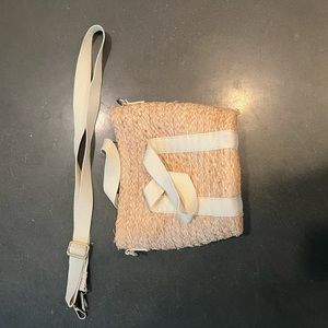 J. Crew Raffia tote / crossbody bag